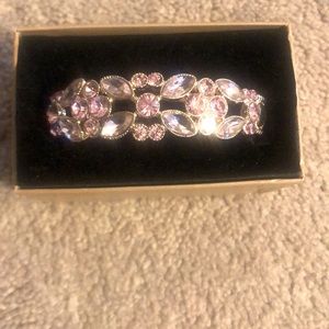 Pink crystal bracelet